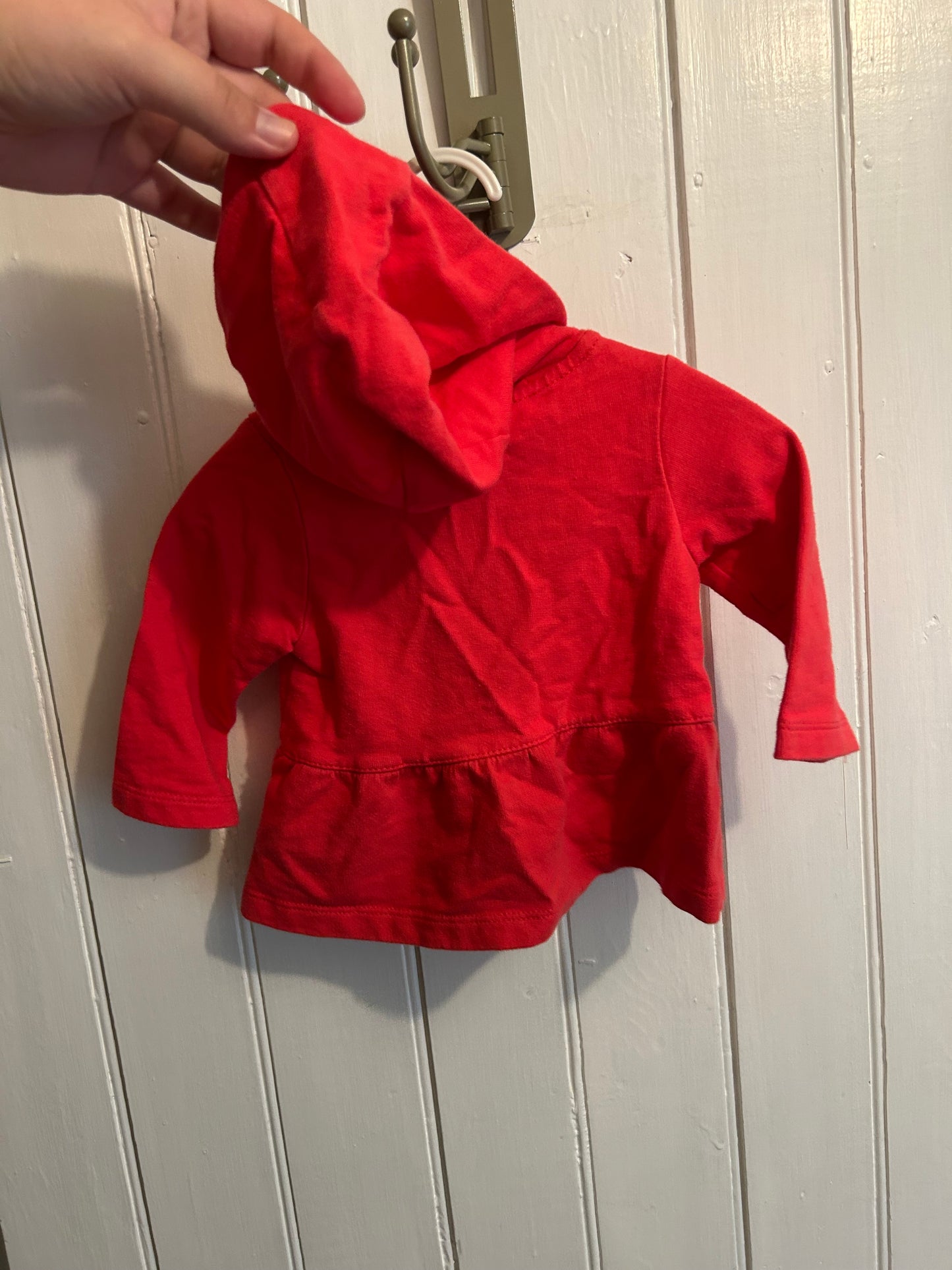 Carters 6m pink floral heart hoodie