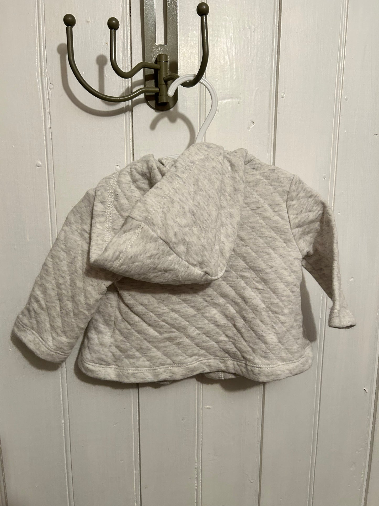 Carters 3m grey quilted cardigan