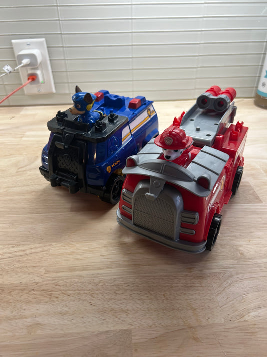 Paw patrol pop up truck