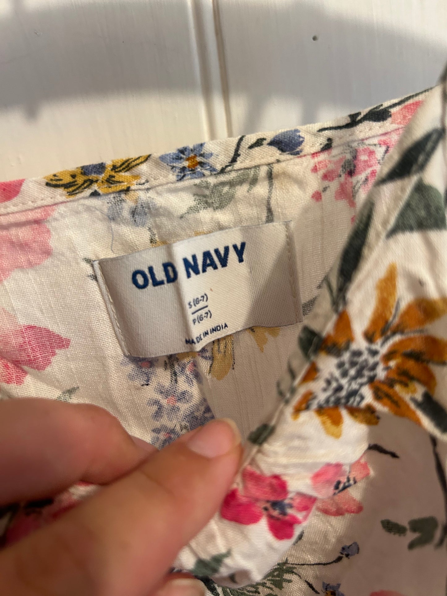 Old navy youth 6/7 floral tank top