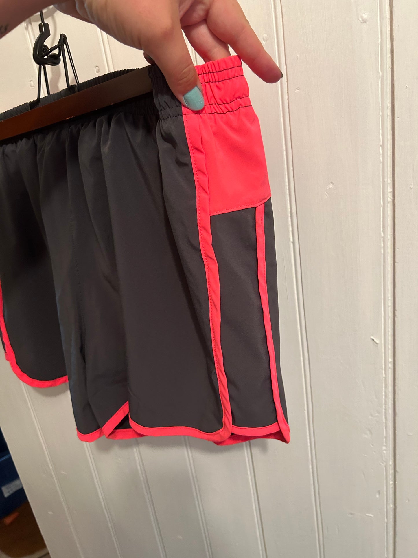 Athletic works xl grey & neon pink athletic shorts