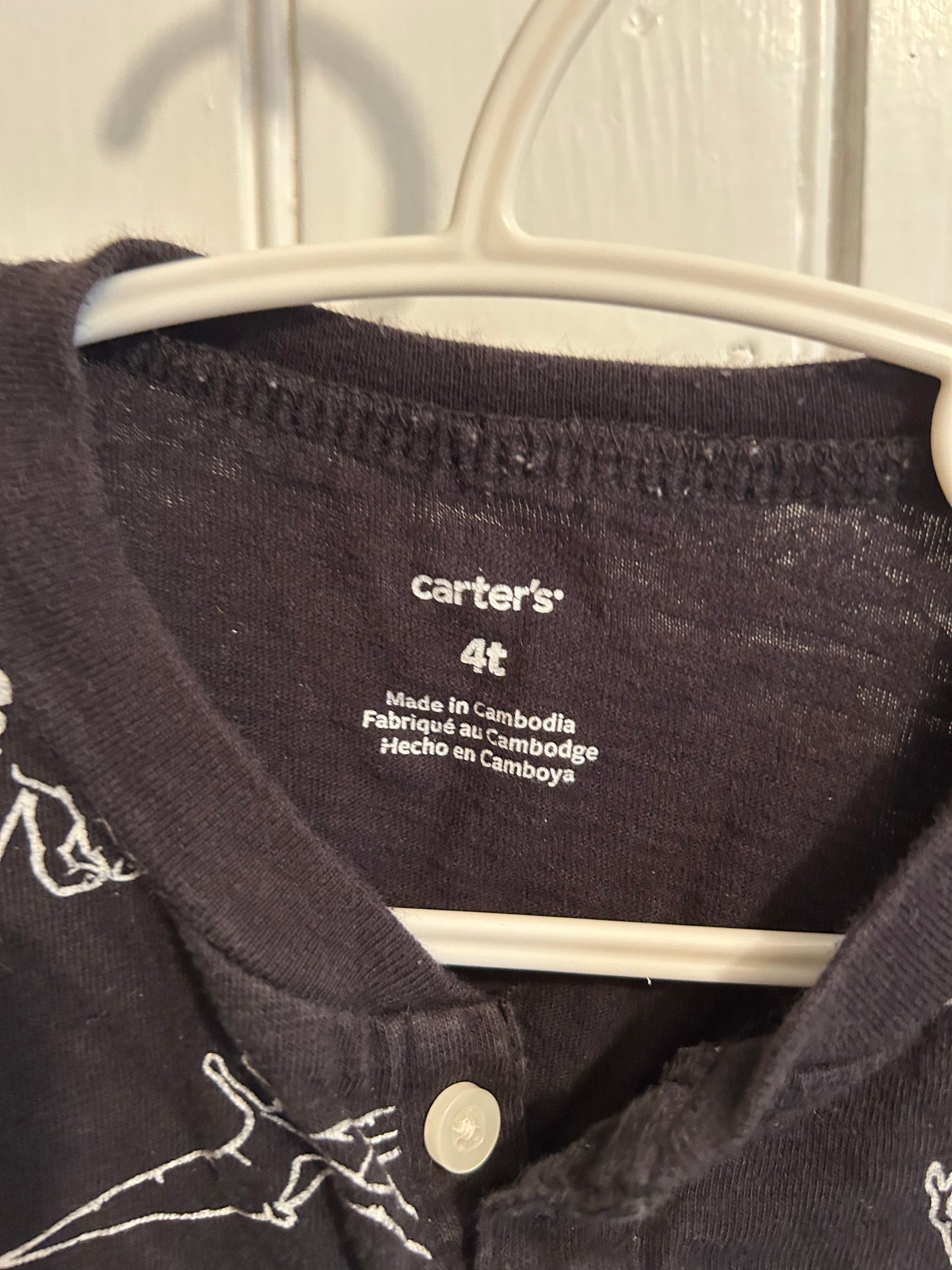 Carters 4t black Dino tshirt