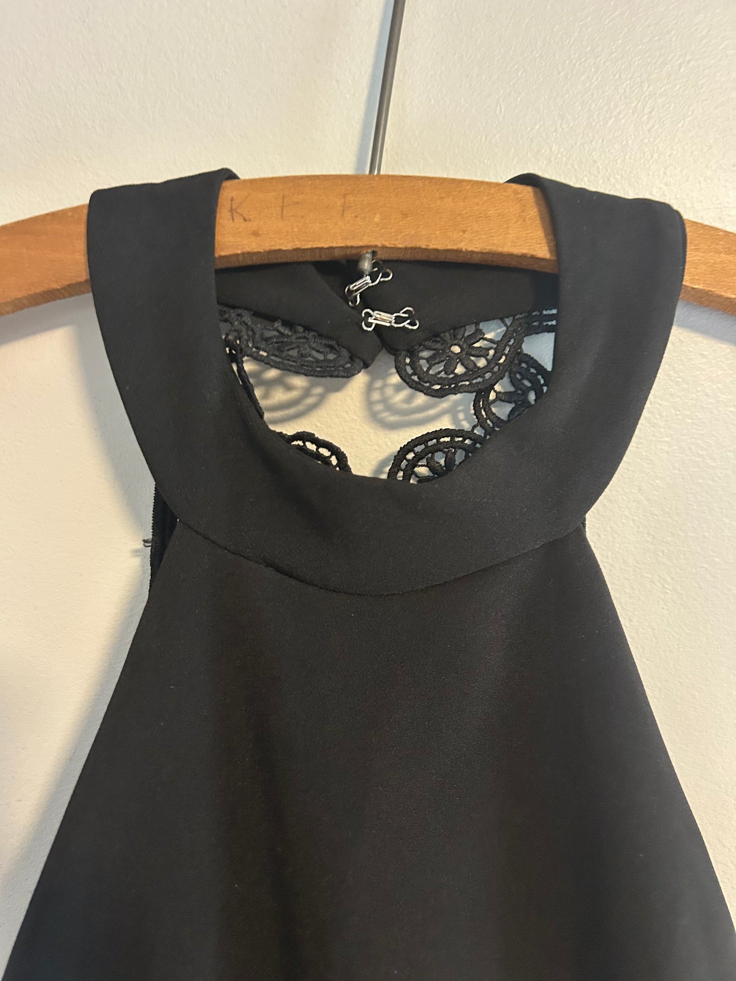 Lulus small black high neck mini dress