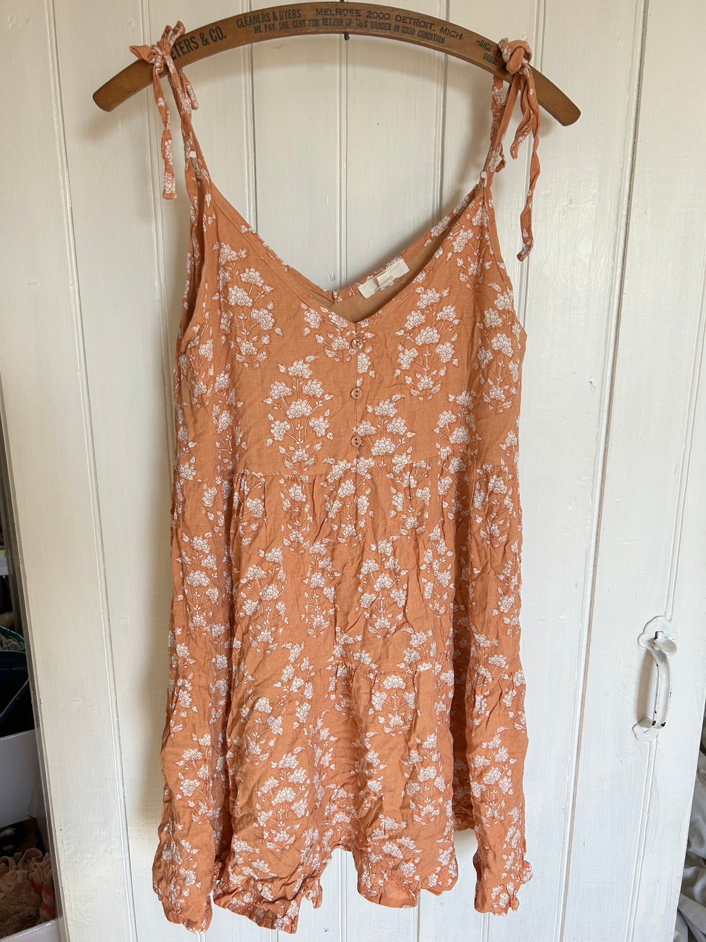 Re:blu small orange floral mini dress