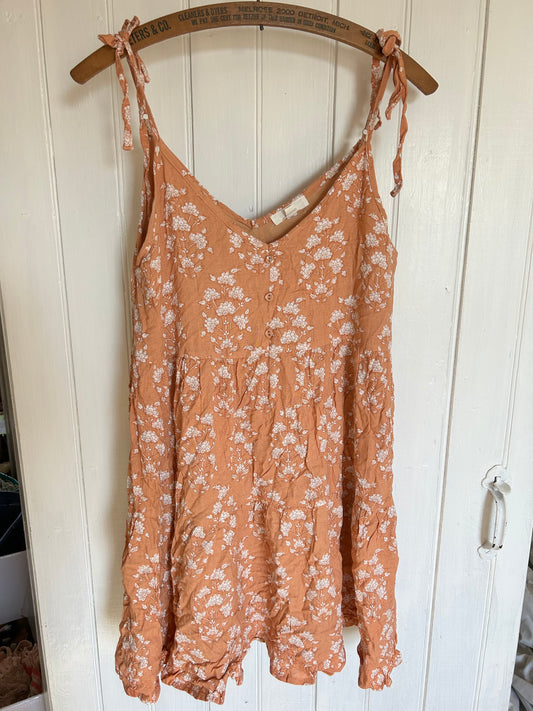 Re:blu small orange floral mini dress