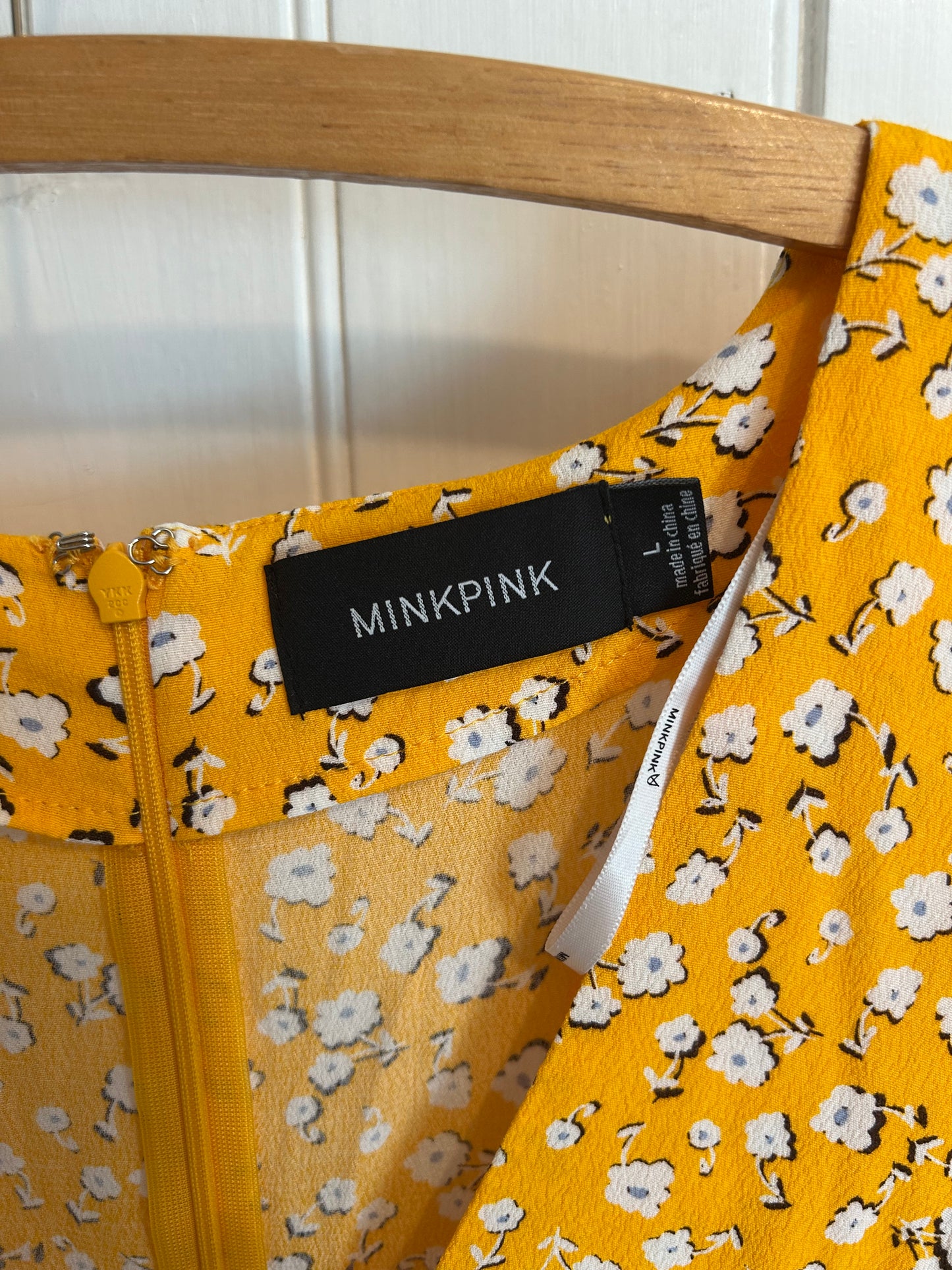 Minkpink large yellow floral dress