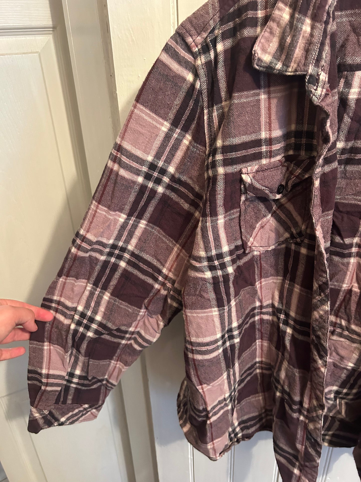 Natural reflections 1x purple flannel