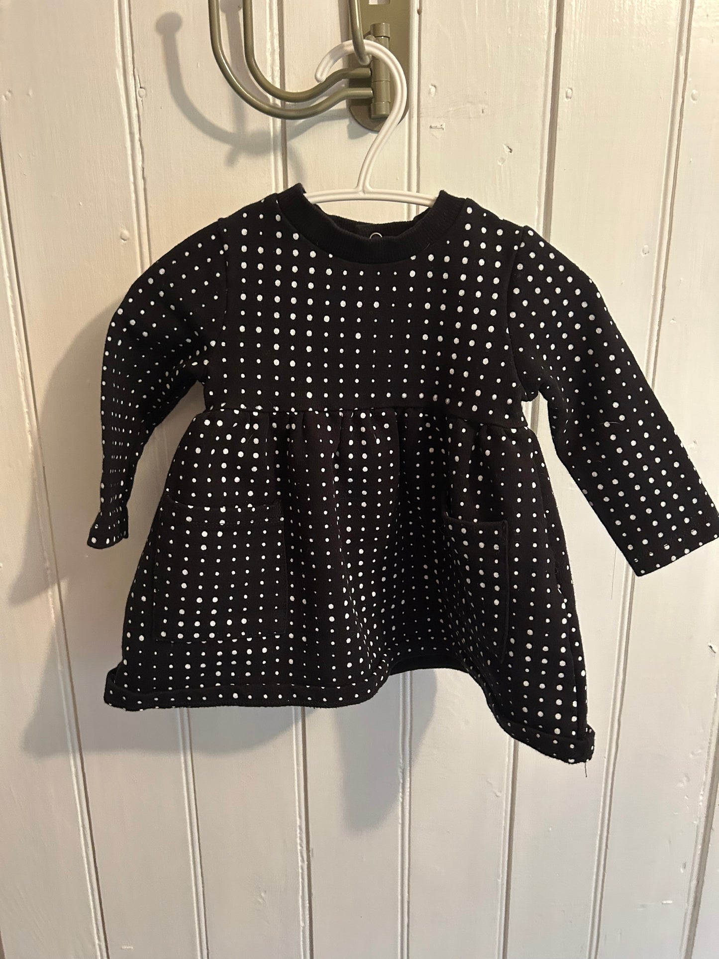 Miles the label 6m black & white polka dot sweater dress