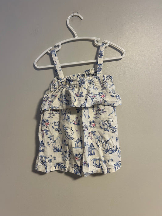 Carters 3t white zoo animal tank top