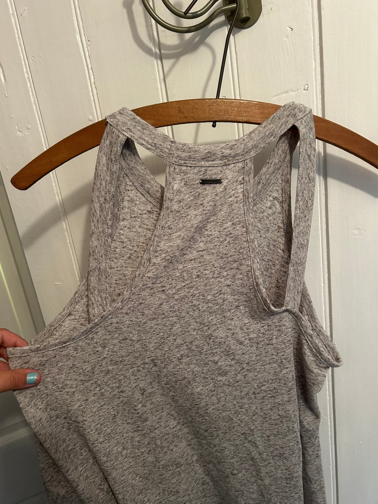 Vero moda medium grey cutout tunic