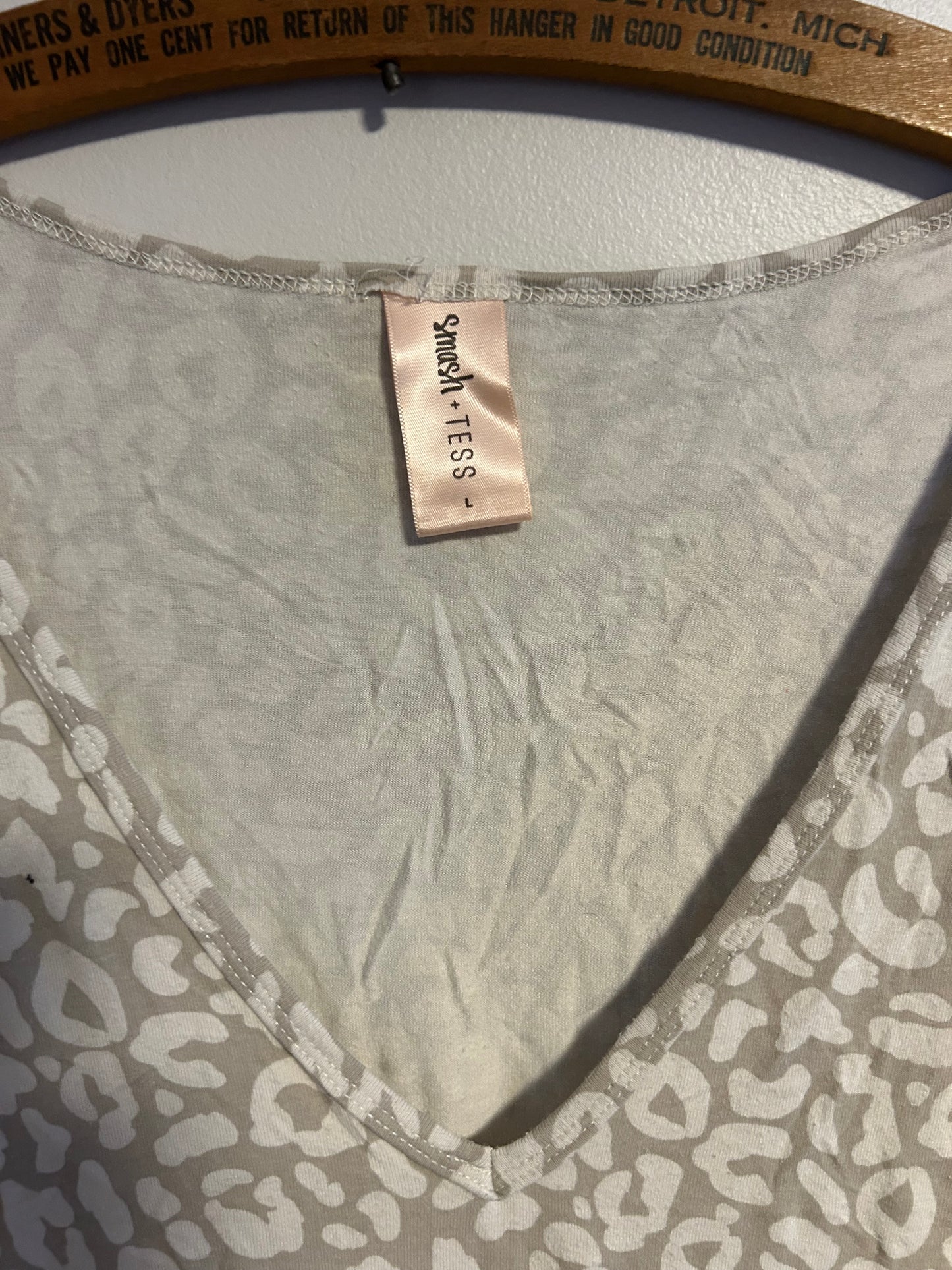 Smash & Tess large grey cheetah romper