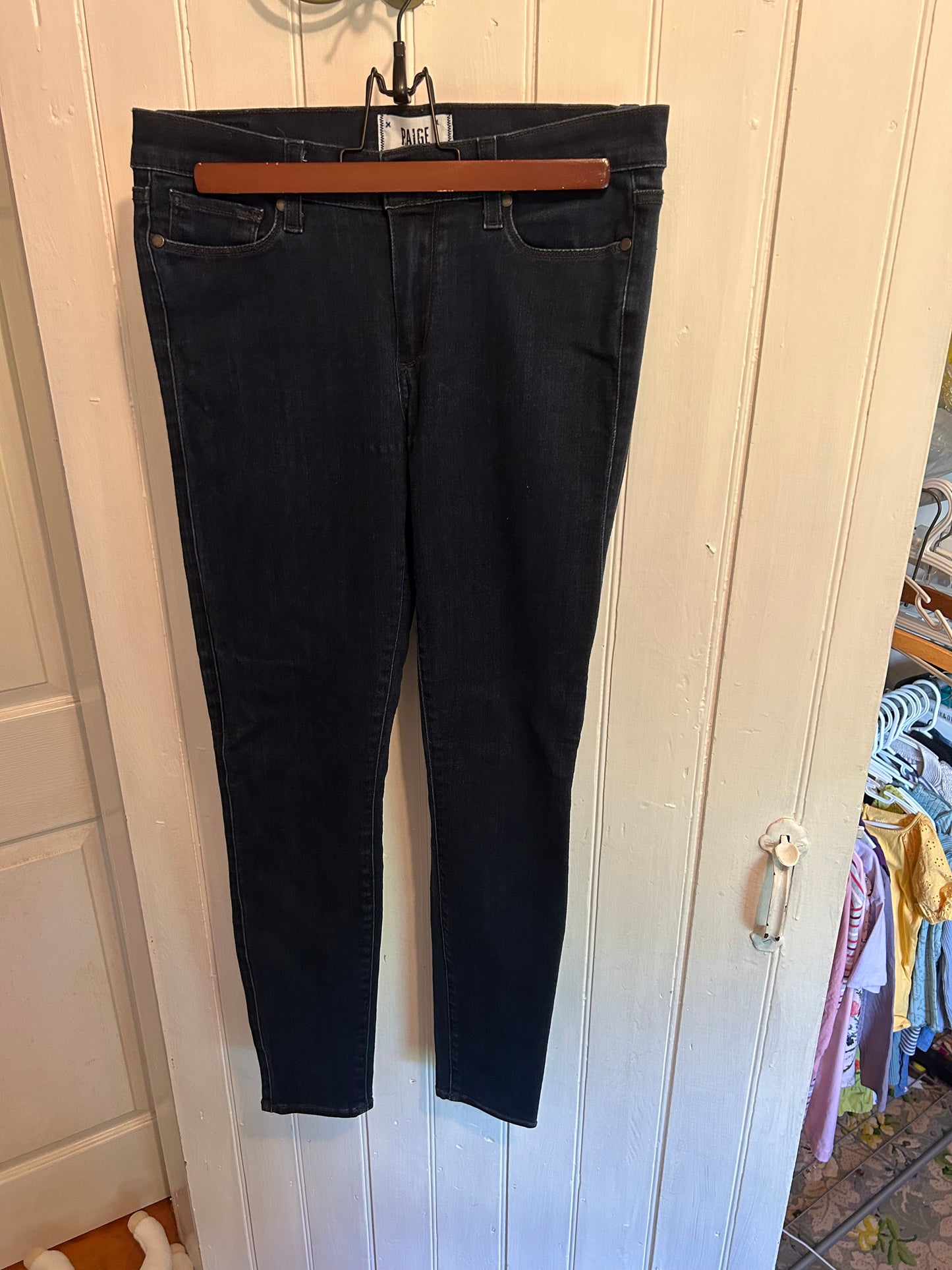 Paige denim 30 dark wash skinny jeans