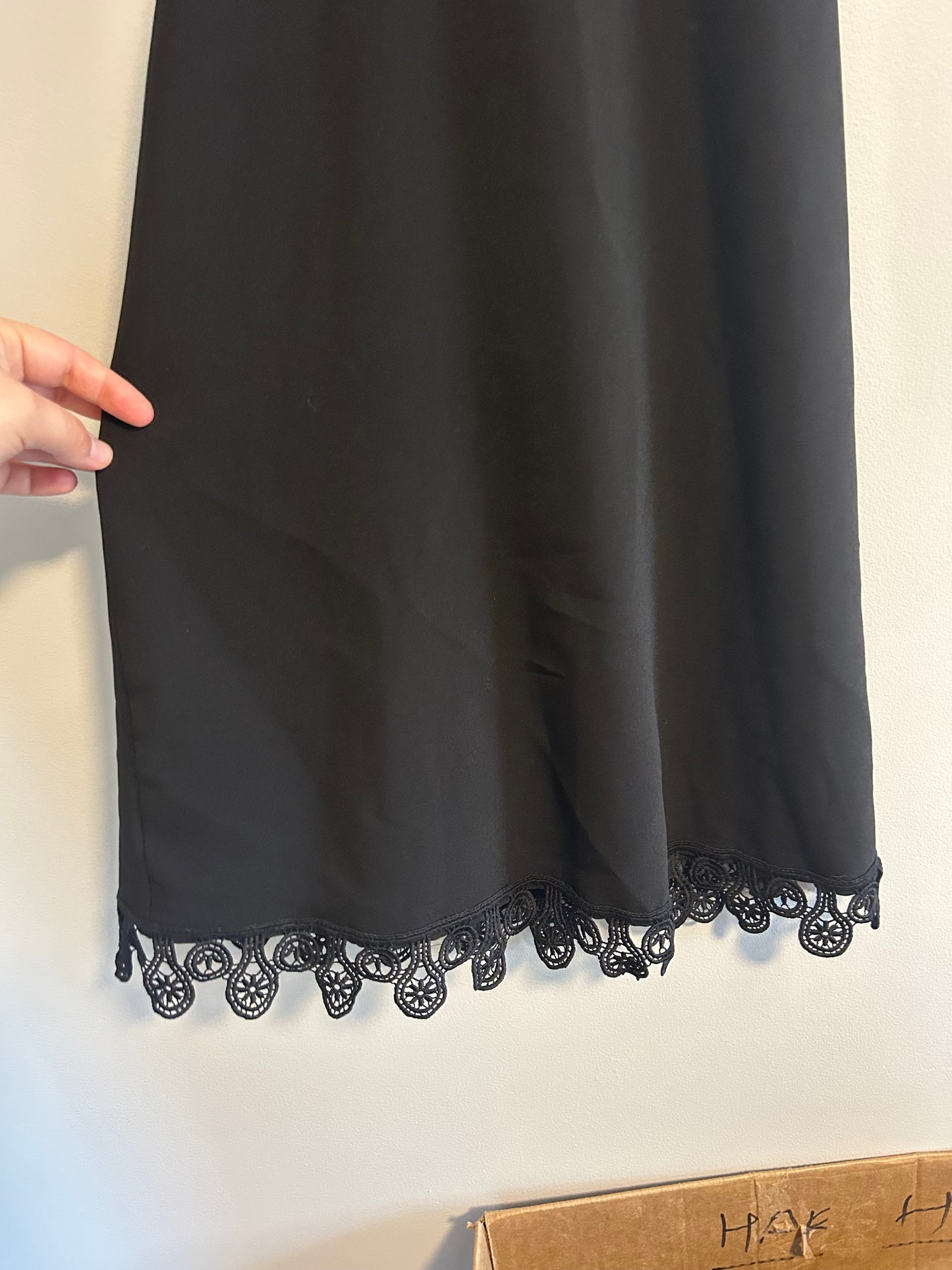 Lulus small black high neck mini dress