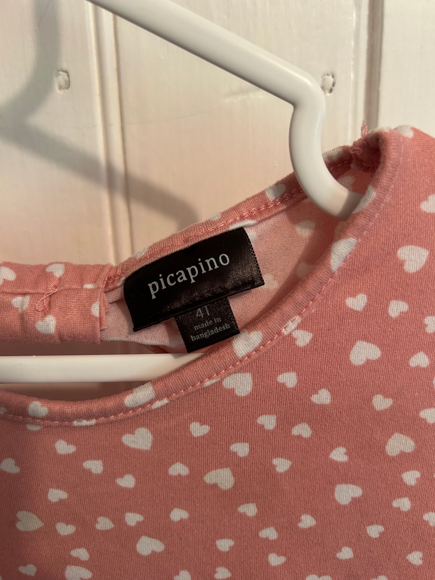 Picapino 4t pink heart dress