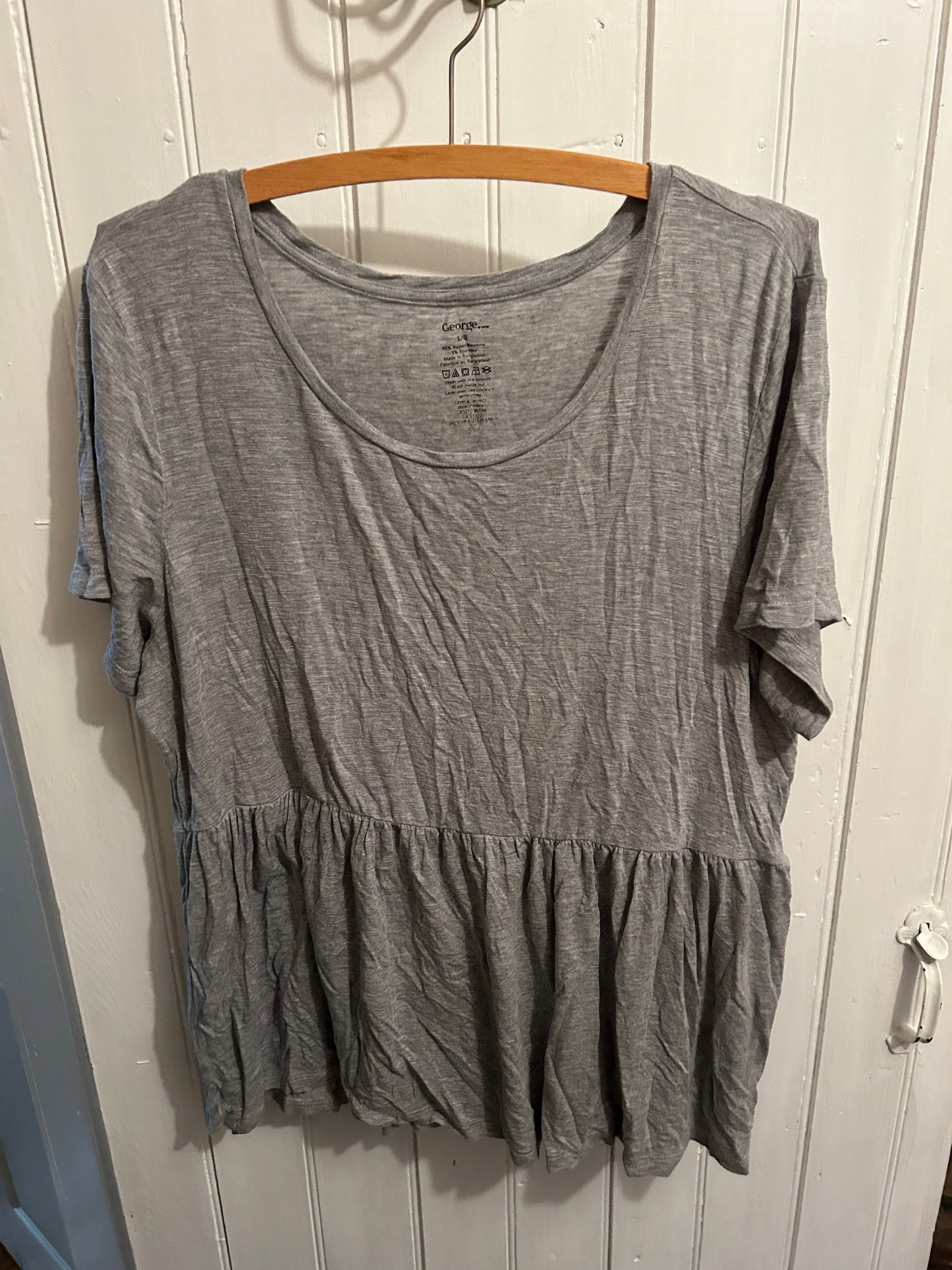 George large grey babydoll top