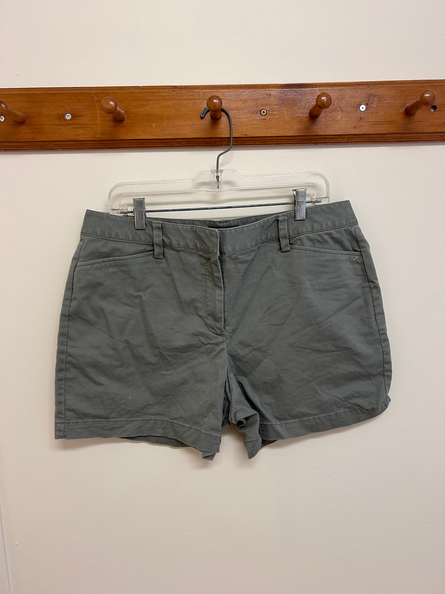 Lands end 14 sage green khaki shorts