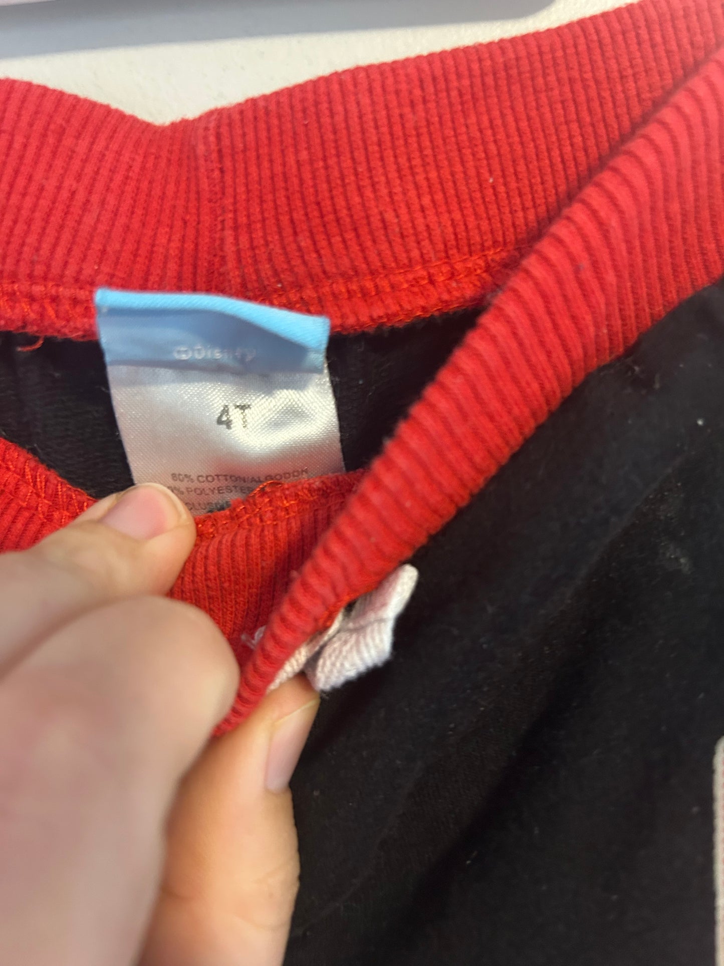 Disney 4t black & red shorts