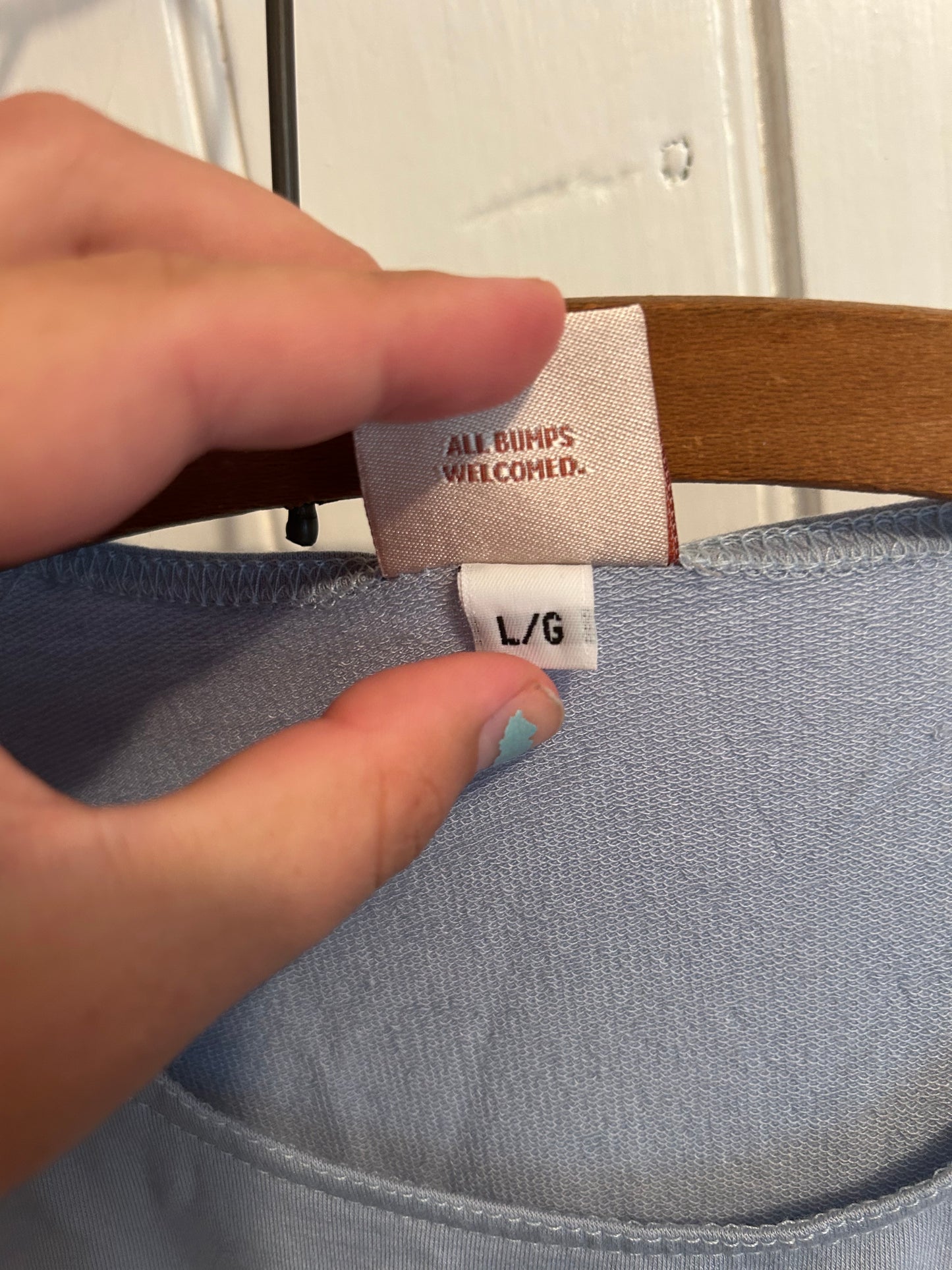 Carry large blue nursing tshirt