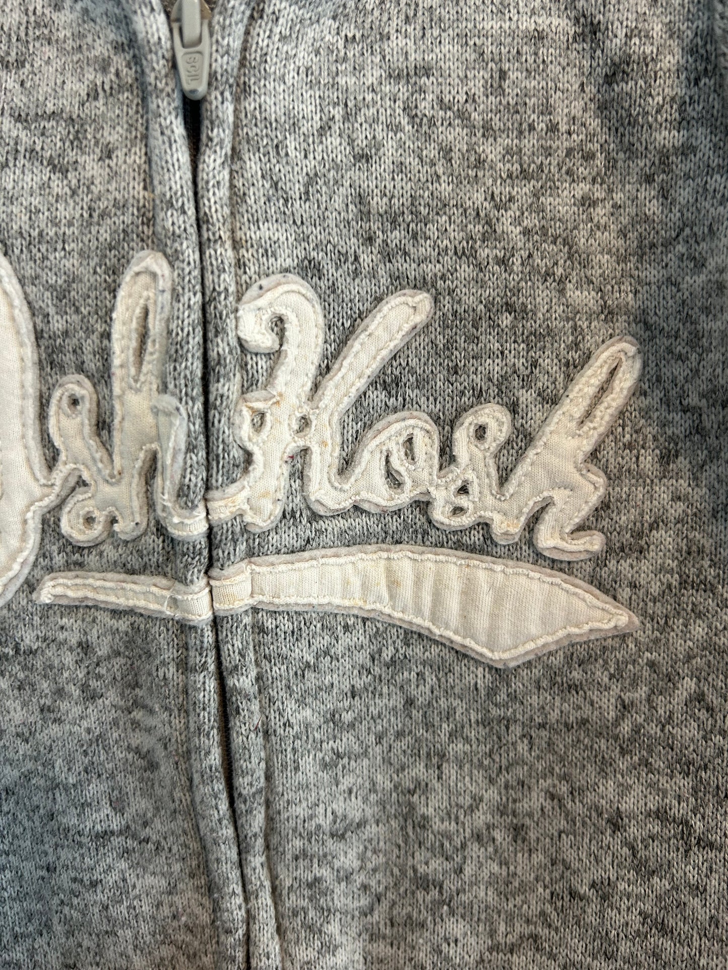 Oshkosh 24m grey fleece sweater romper