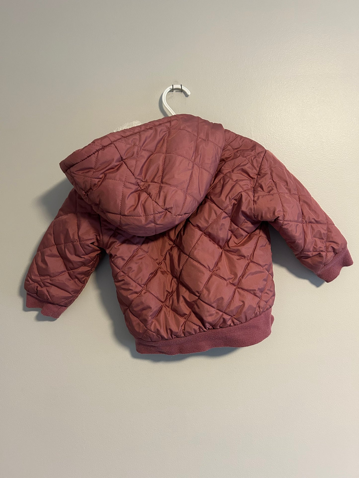 Old navy 18/24m pink quilted jacket