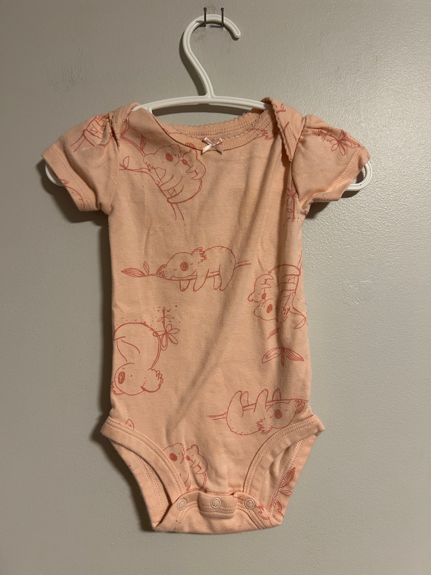 Carters 6m pink koala onesie