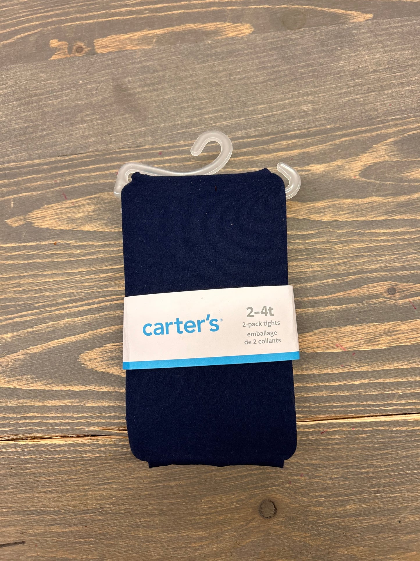 NEW carters 2/4t navy & white tights