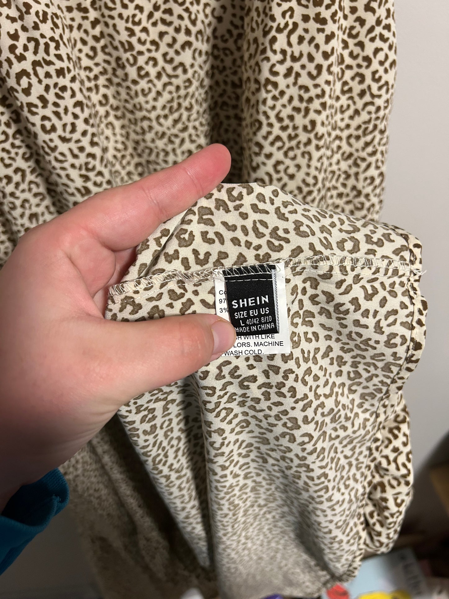 Shein large cheetah dress