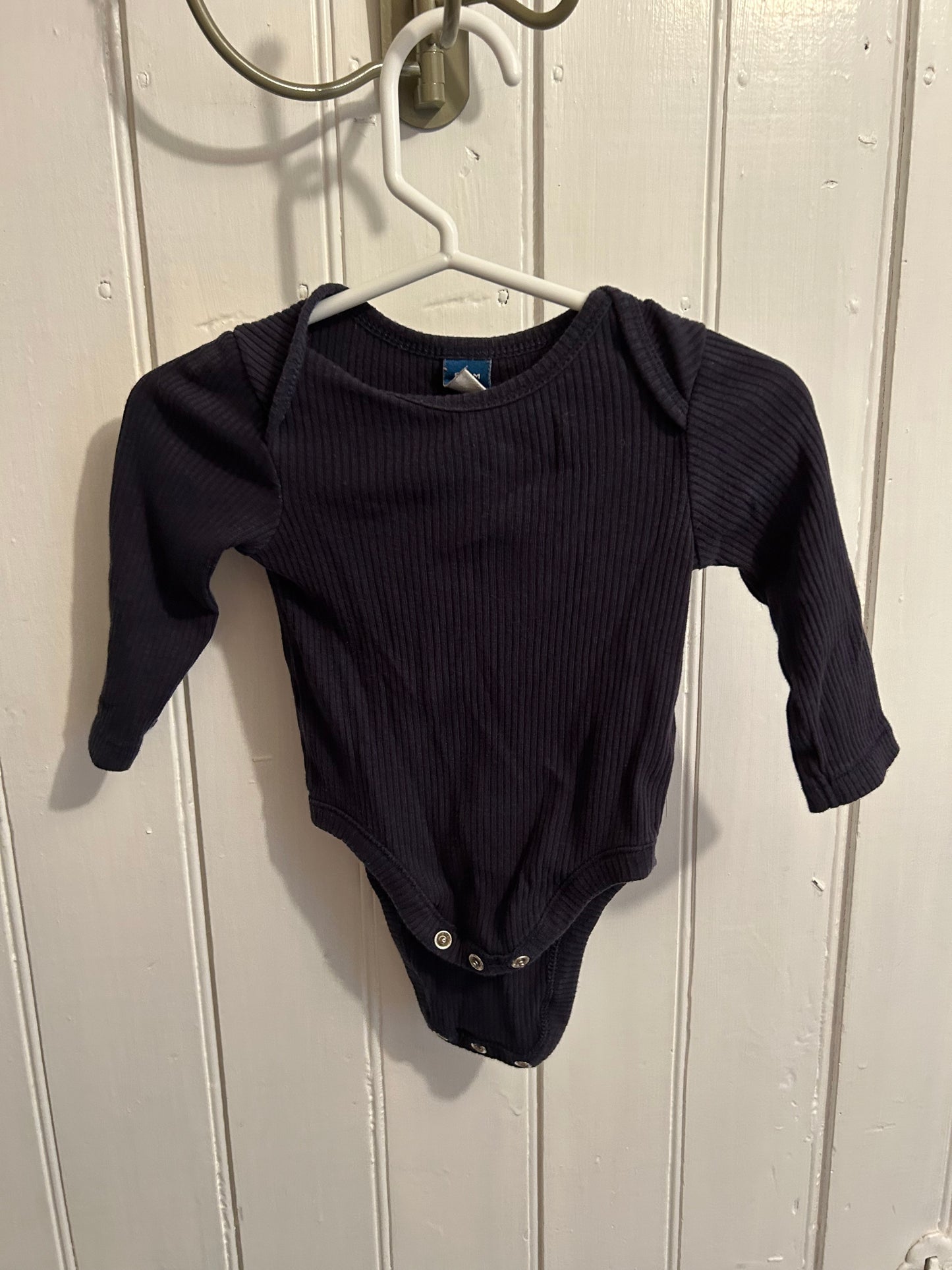 Old navy 0/3m navy ribbed onesie