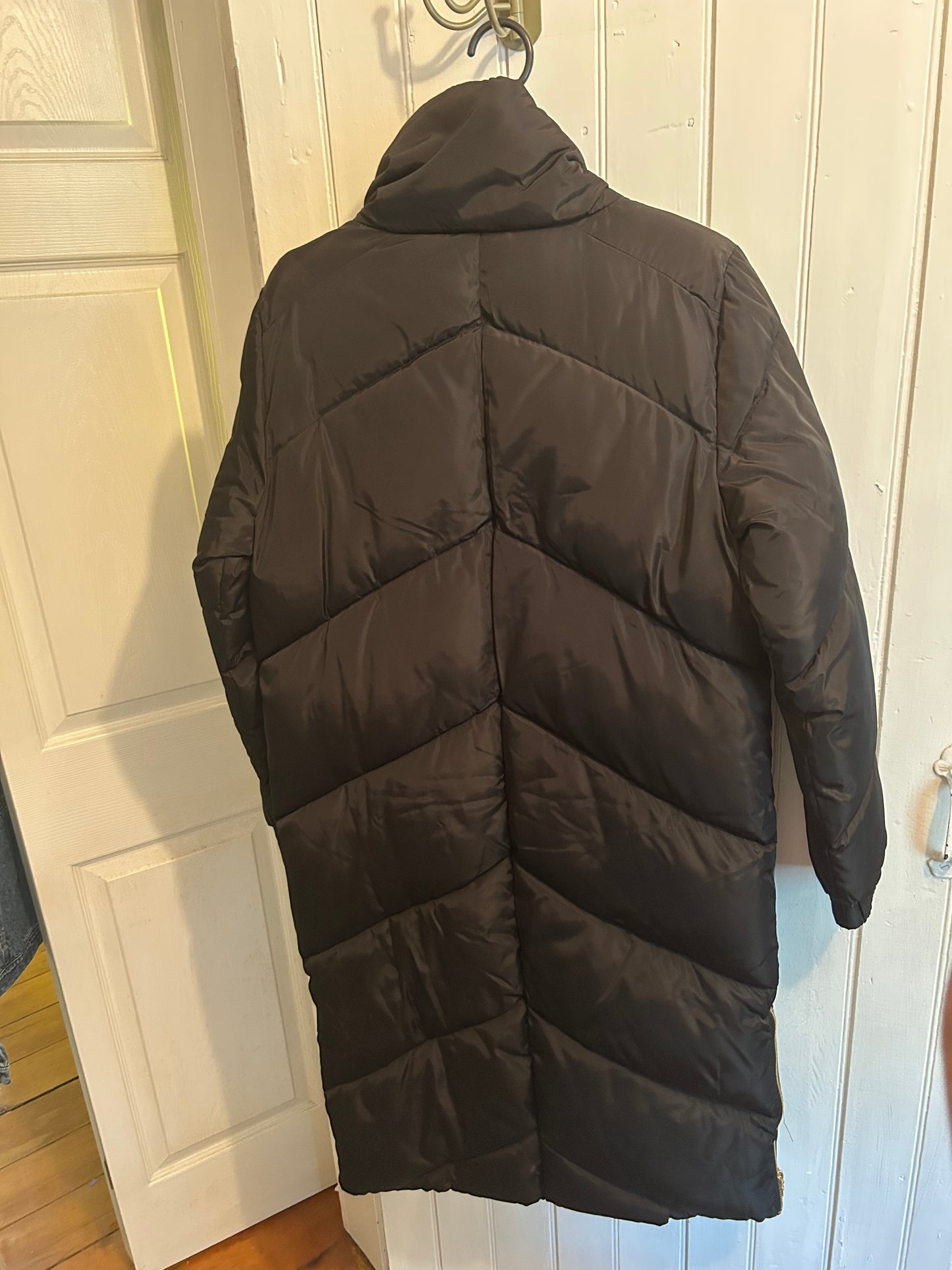 Kaffe 38 (medium) black knee length winter jacket