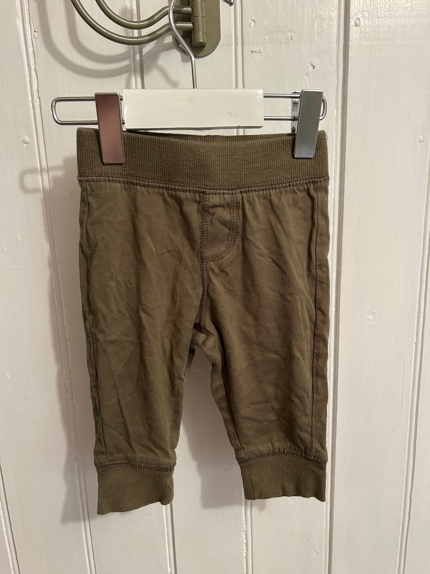 George 3/6m green joggers