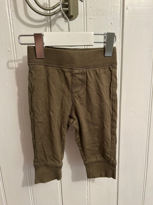 George 3/6m green joggers
