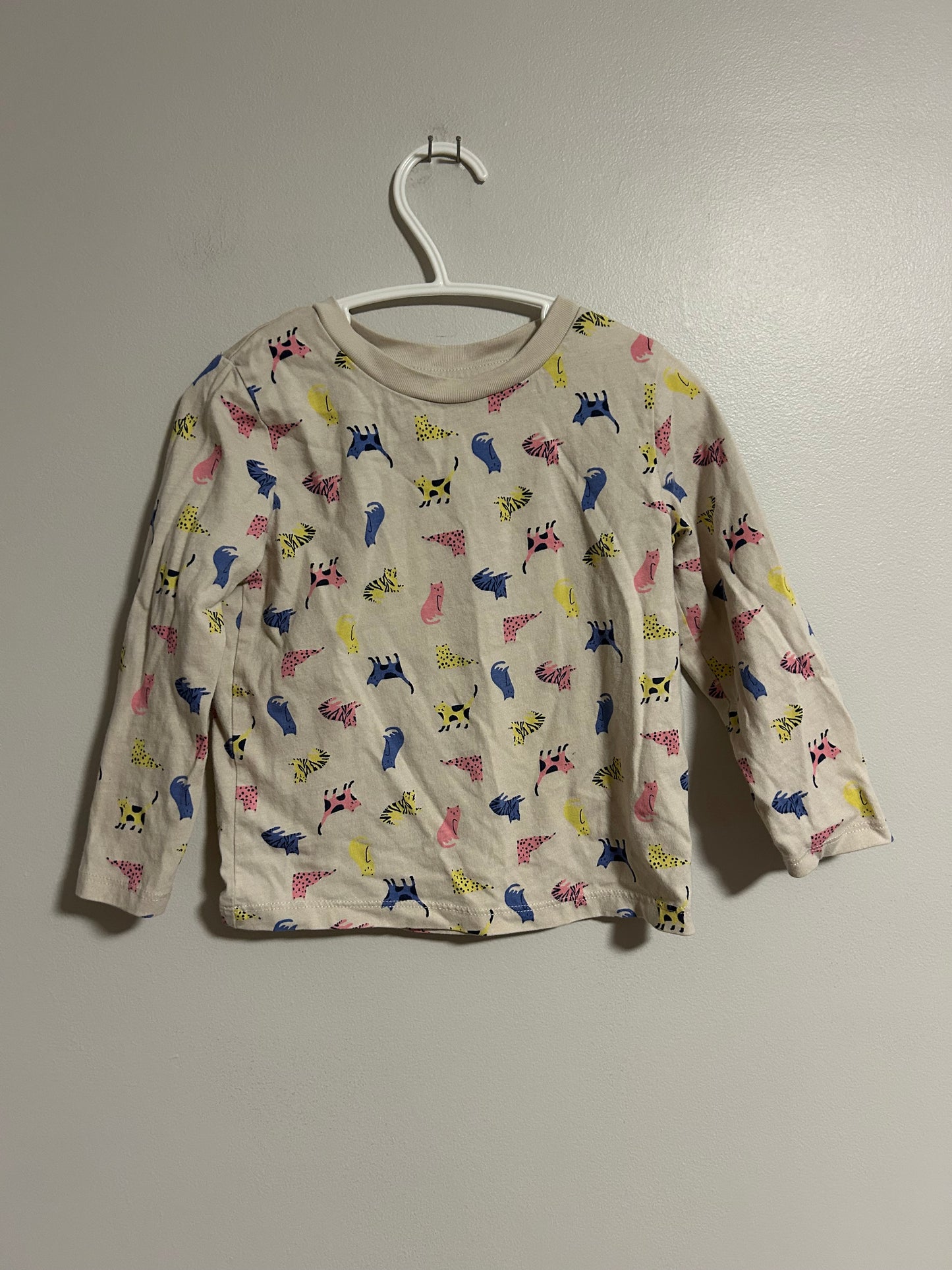 Joe fresh 3t cat long sleeve shirt