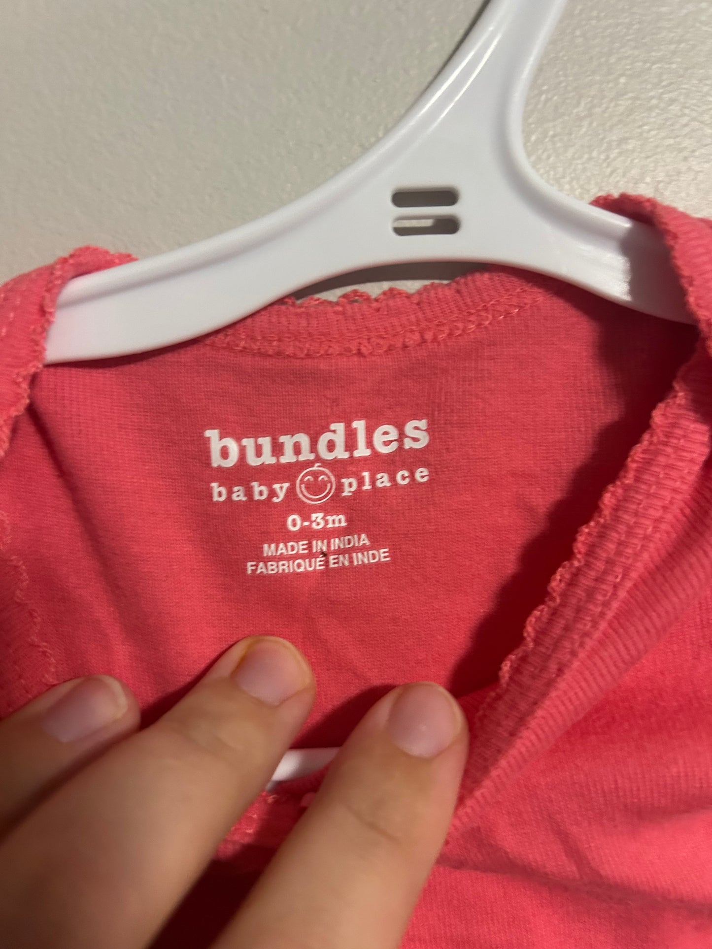 Bundles 0/3m pink onesie