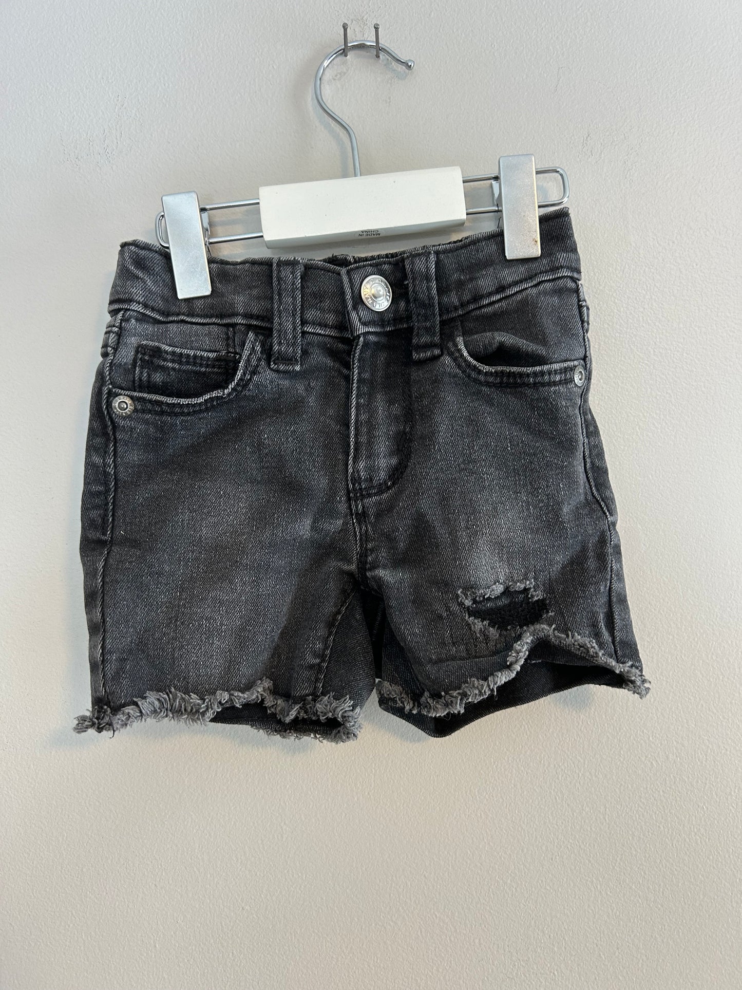 Old navy 18/24m black denim shorts