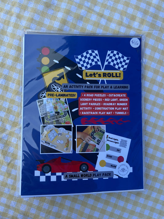 Let’s roll car activity pack
