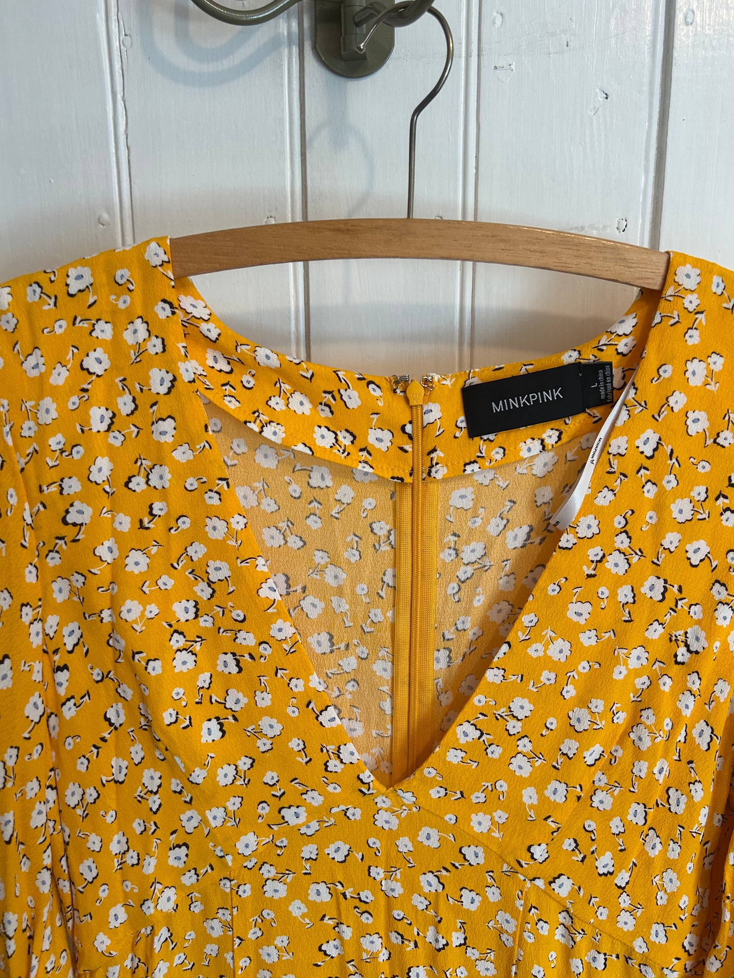 Minkpink large yellow floral dress