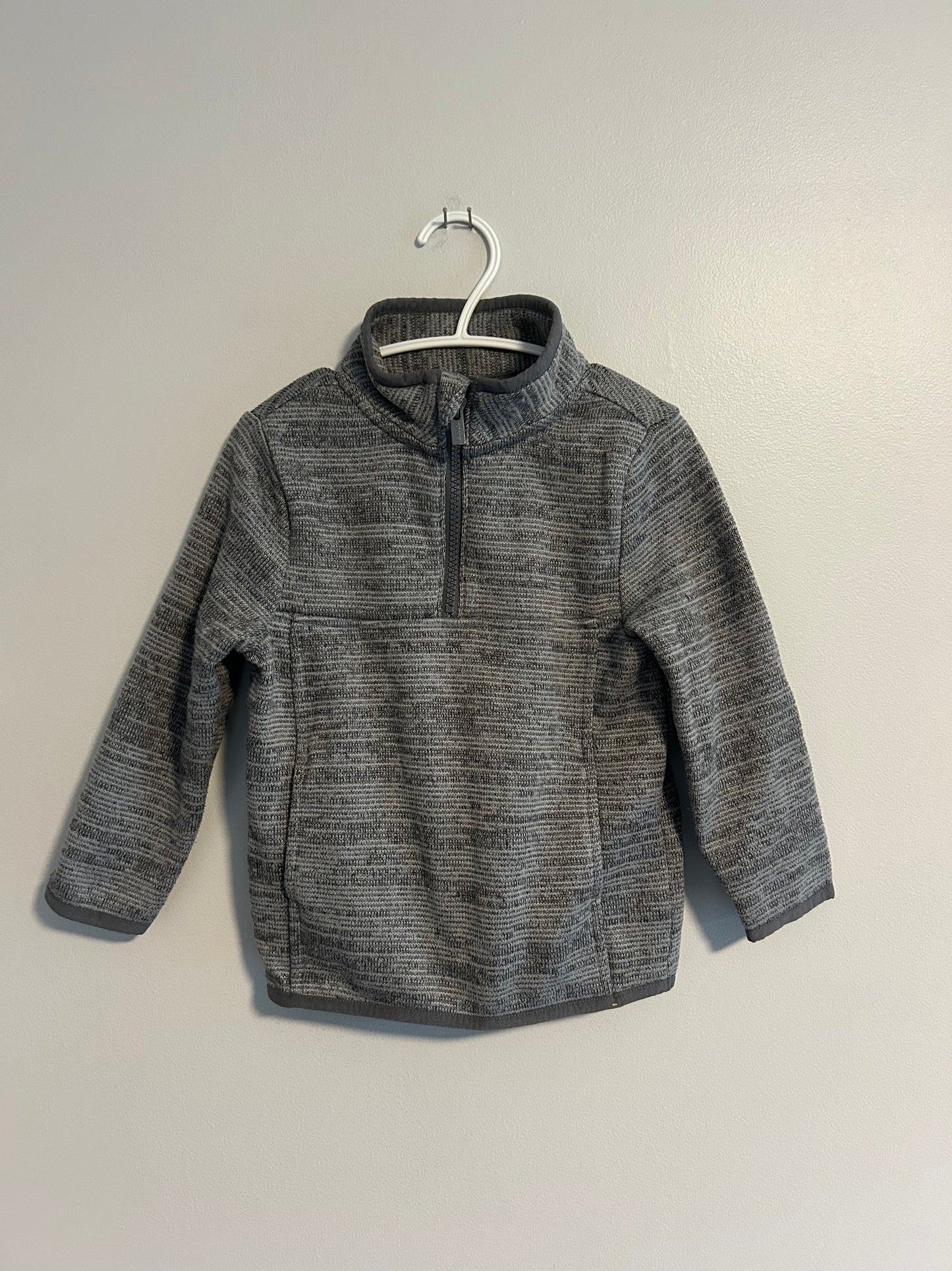 Old navy 3t grey quarter zip sweater