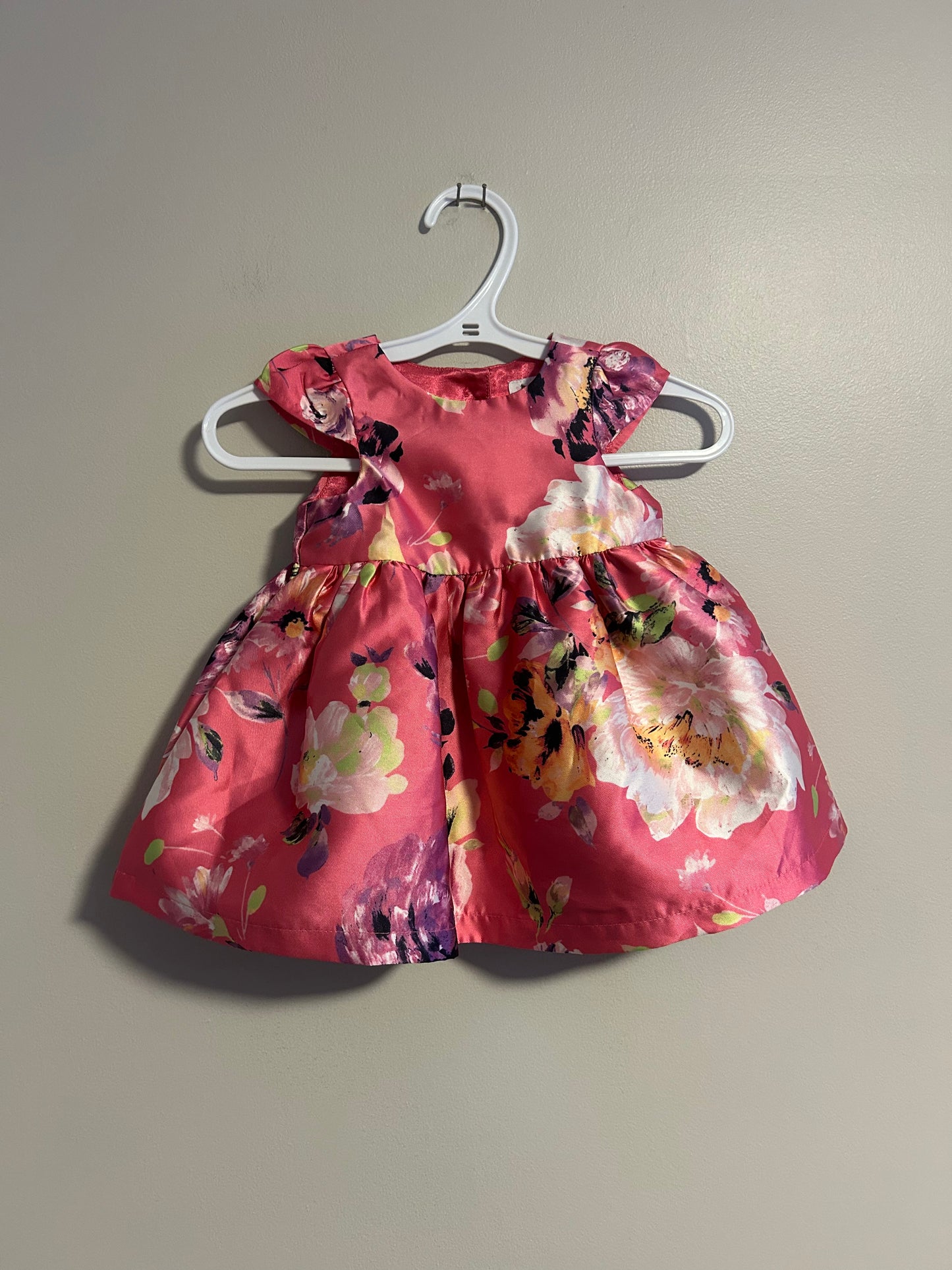 The children place 3/6m pink floral dress