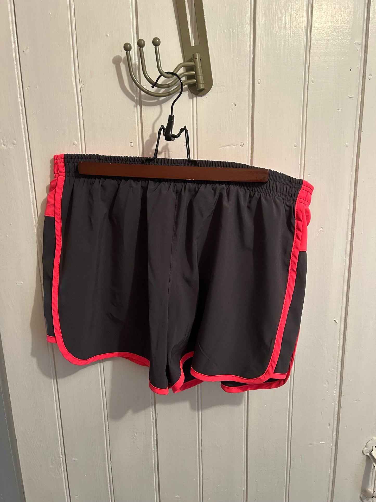 Athletic works xl grey & neon pink athletic shorts