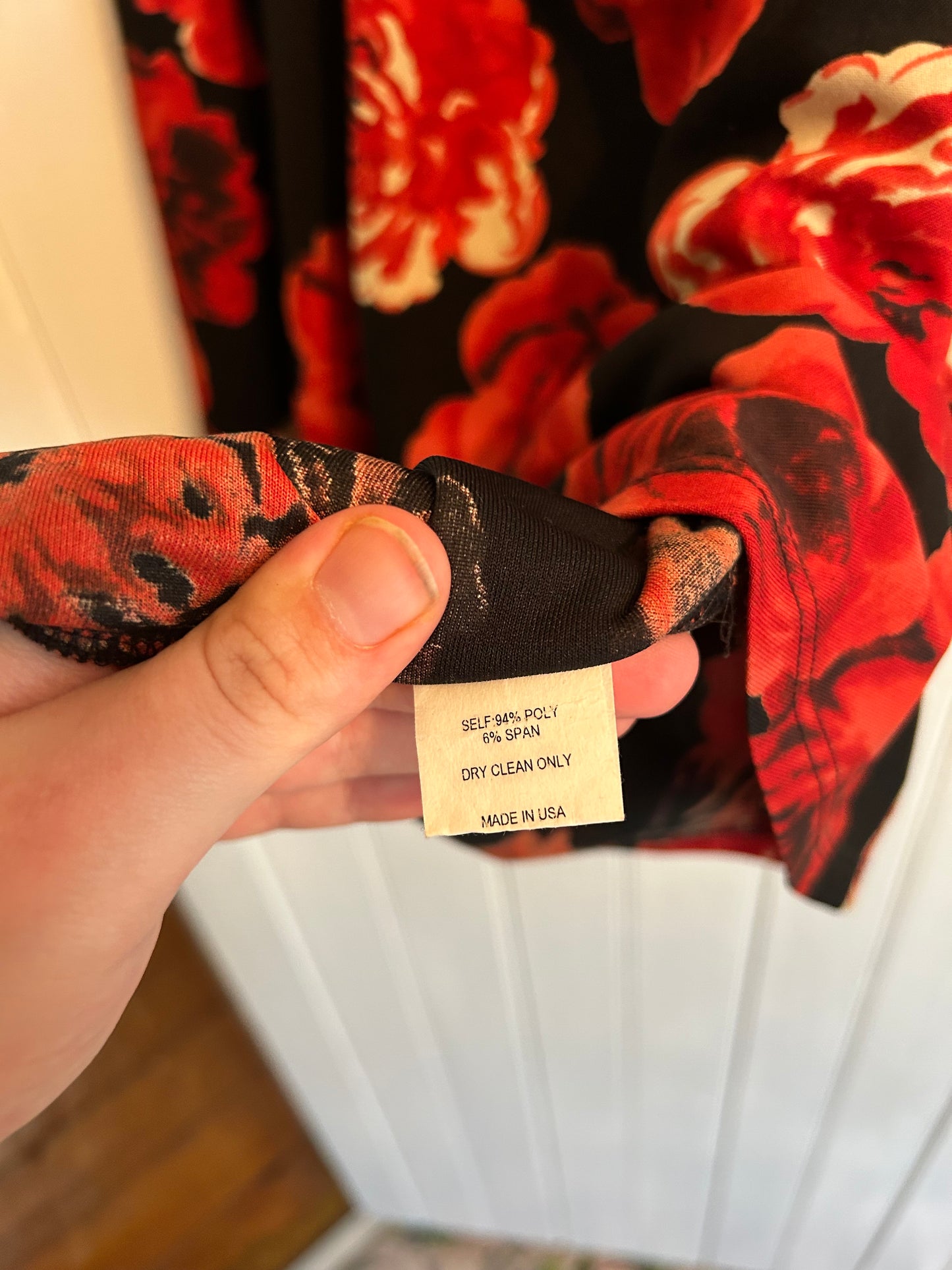 Joyce medium red floral skirt