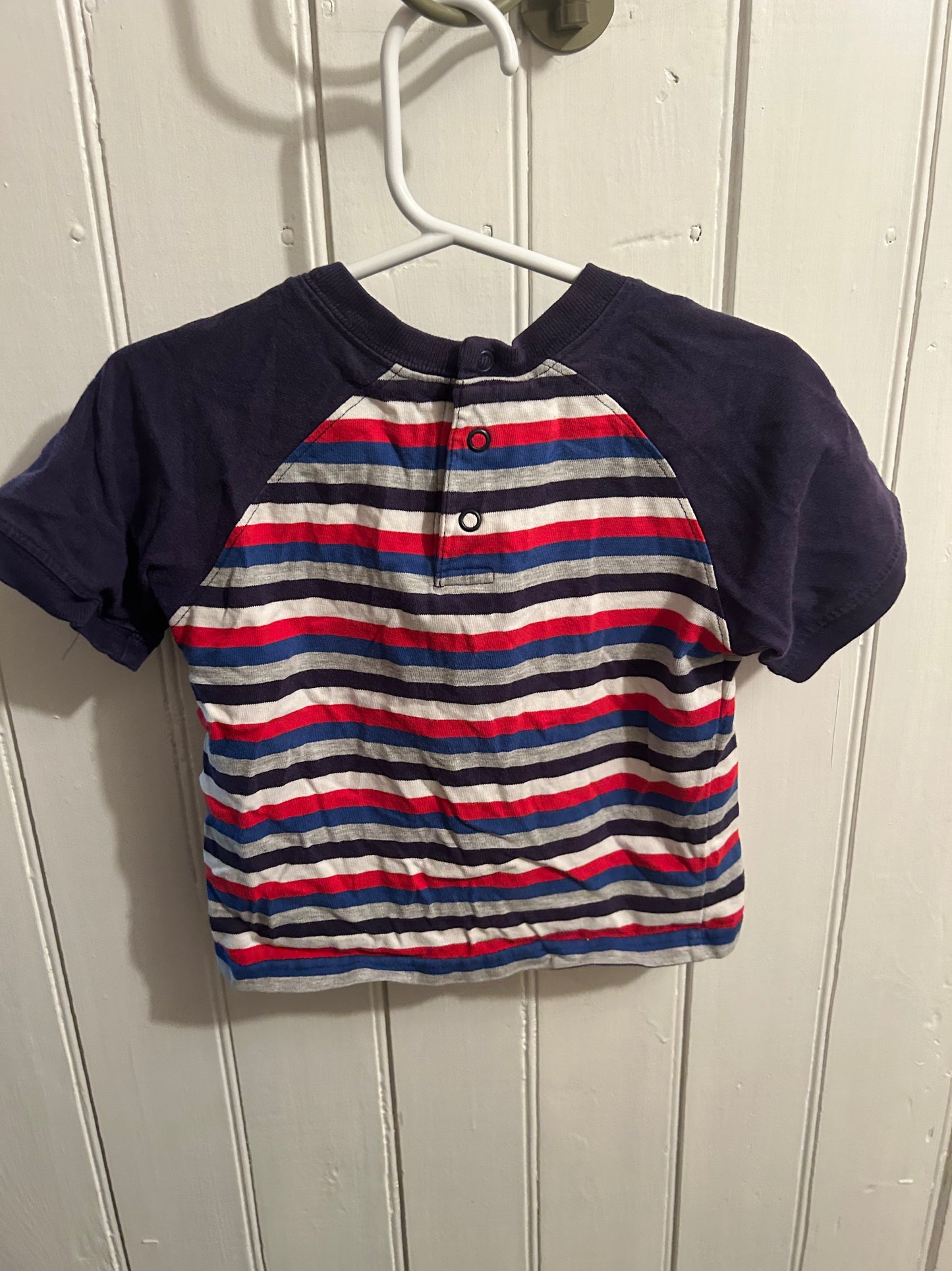 Sonoma 24m red & blue striped Tshirts