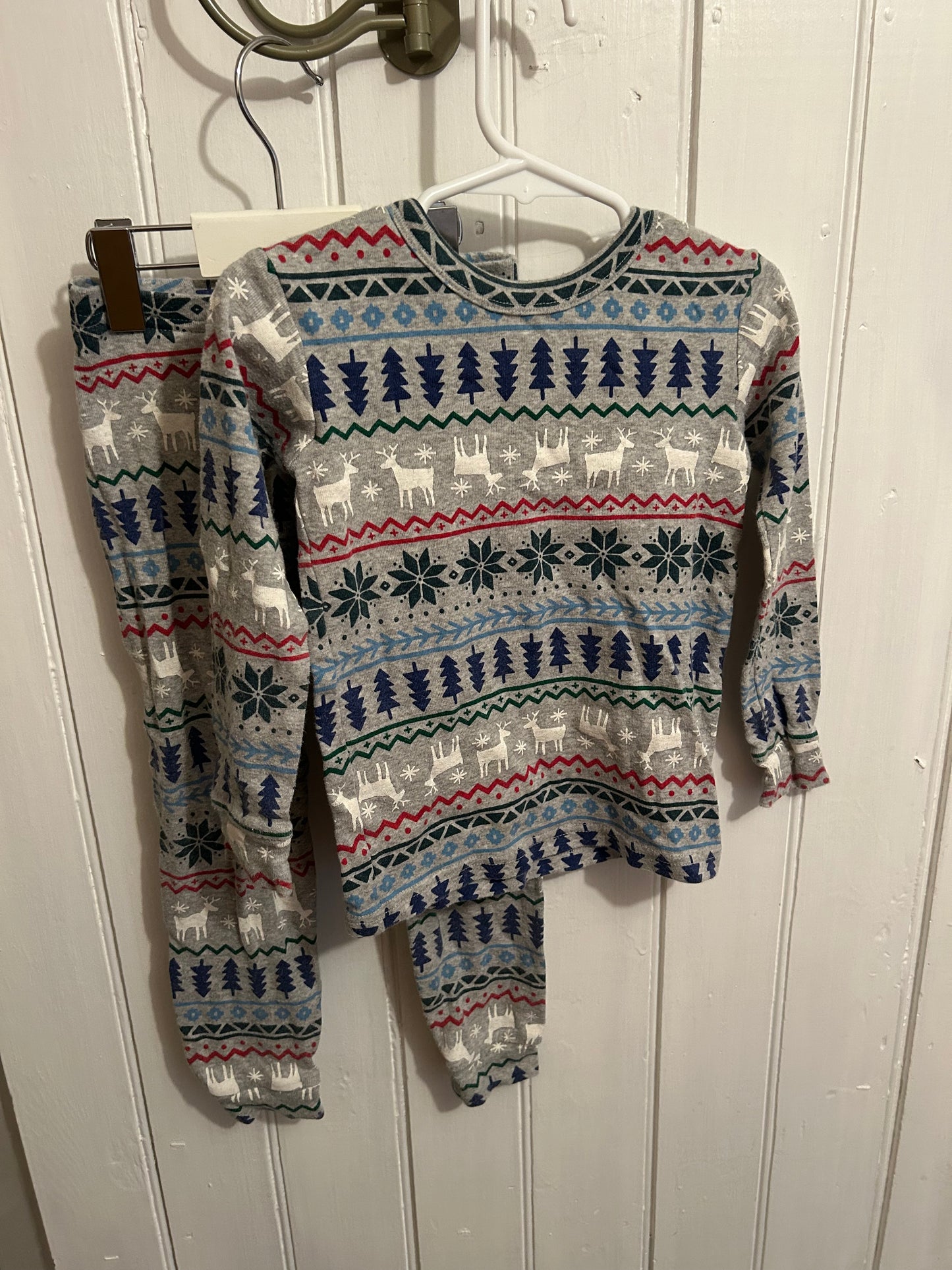 Gap toddler 4 reindeer Aztec 2pc sleep set