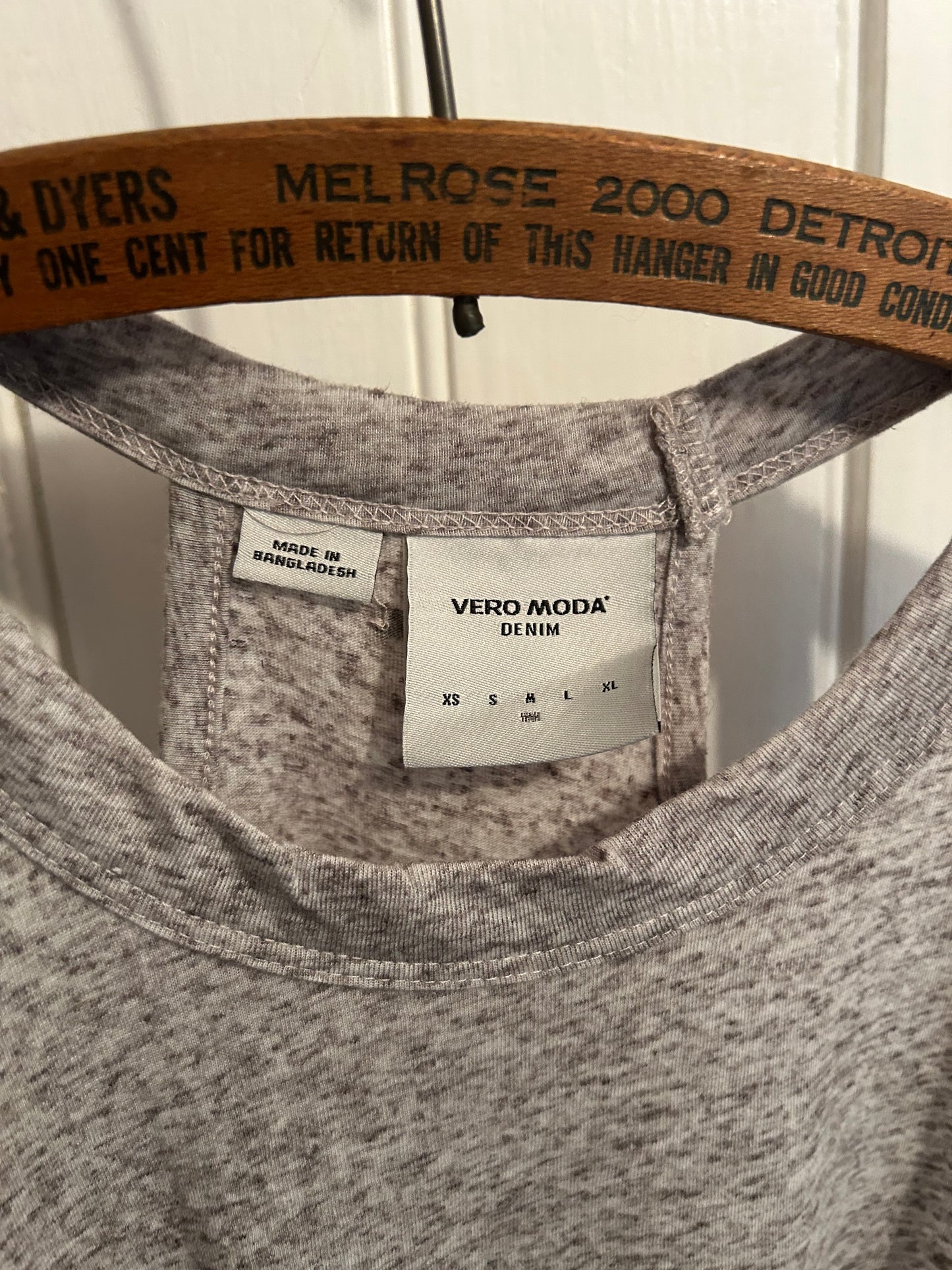 Vero moda medium grey cutout tunic