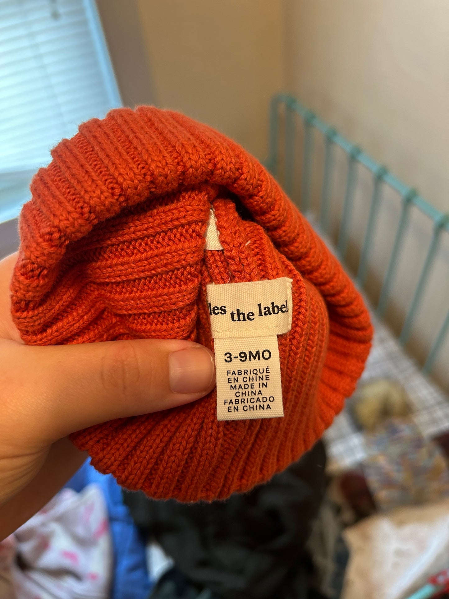 Miles the label 3/9m orange rubber hat