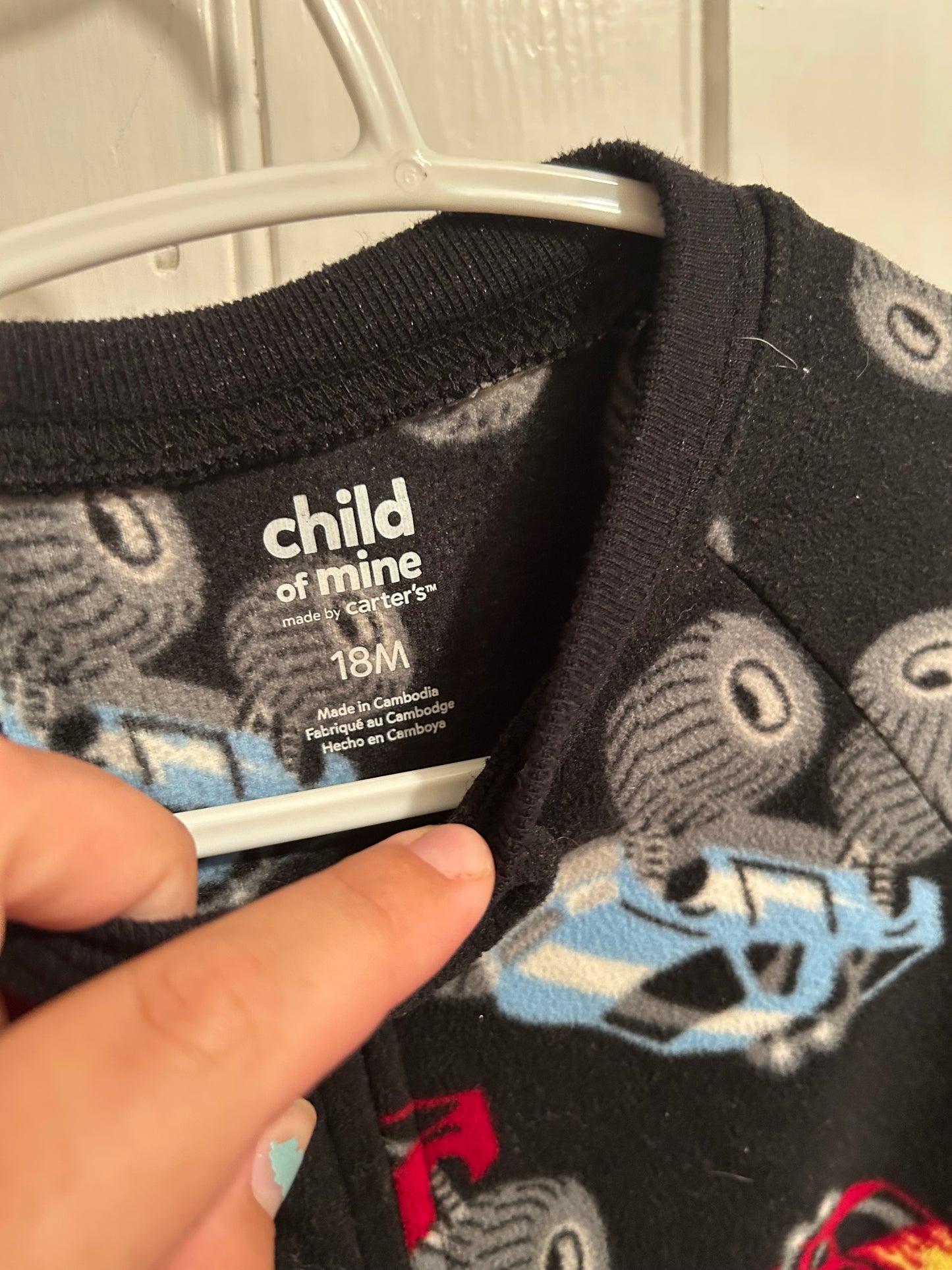 Carters 18m monster truck fleece sleeper