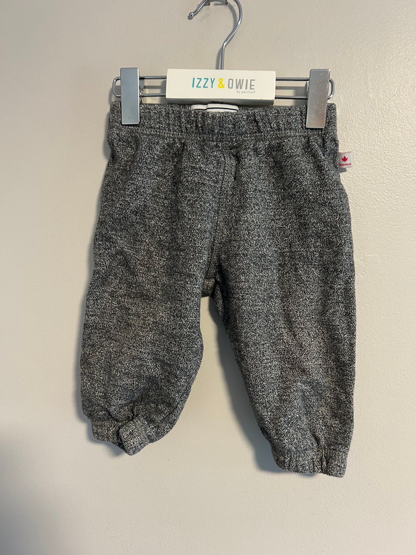 Canadiana 6/12m grey joggers