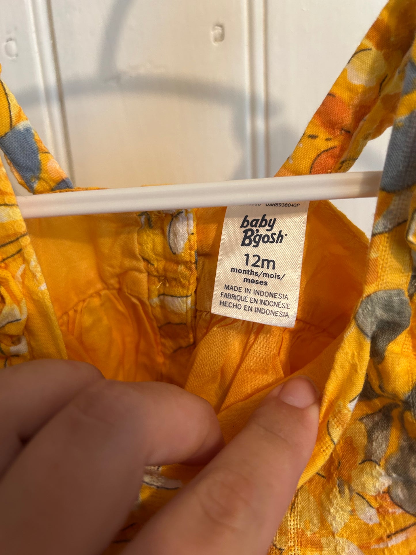Oshkosh 12m yellow floral dress