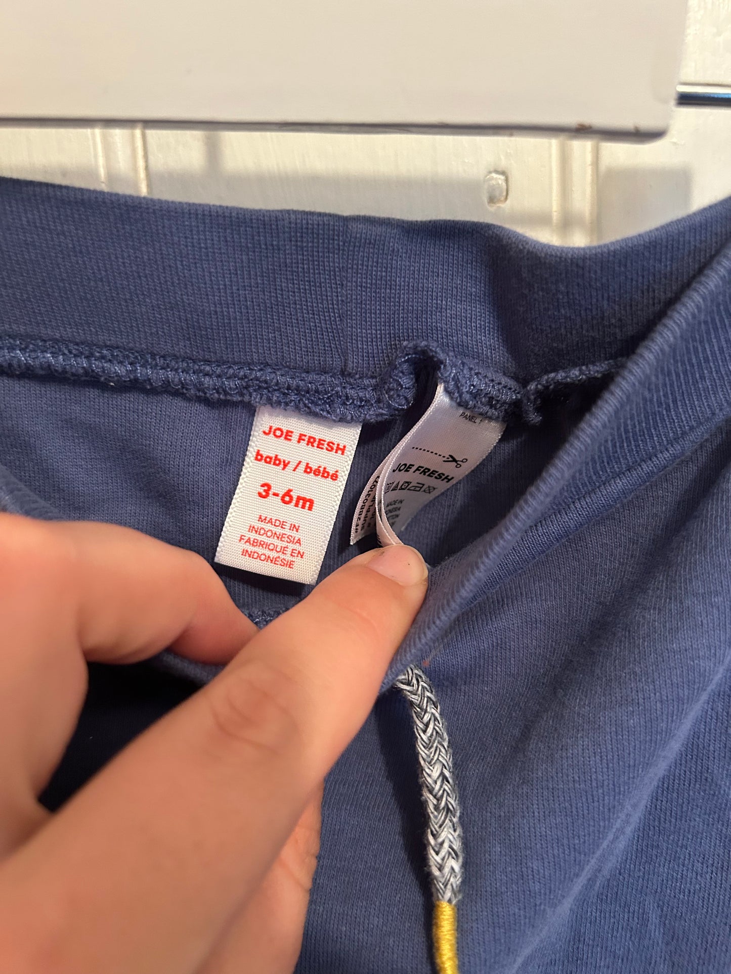 Joe fresh 3/6m blue jogger pants