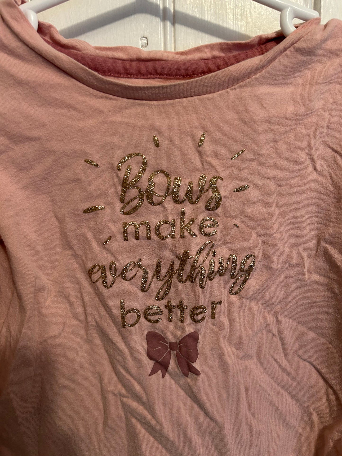 George 4t pink bow top