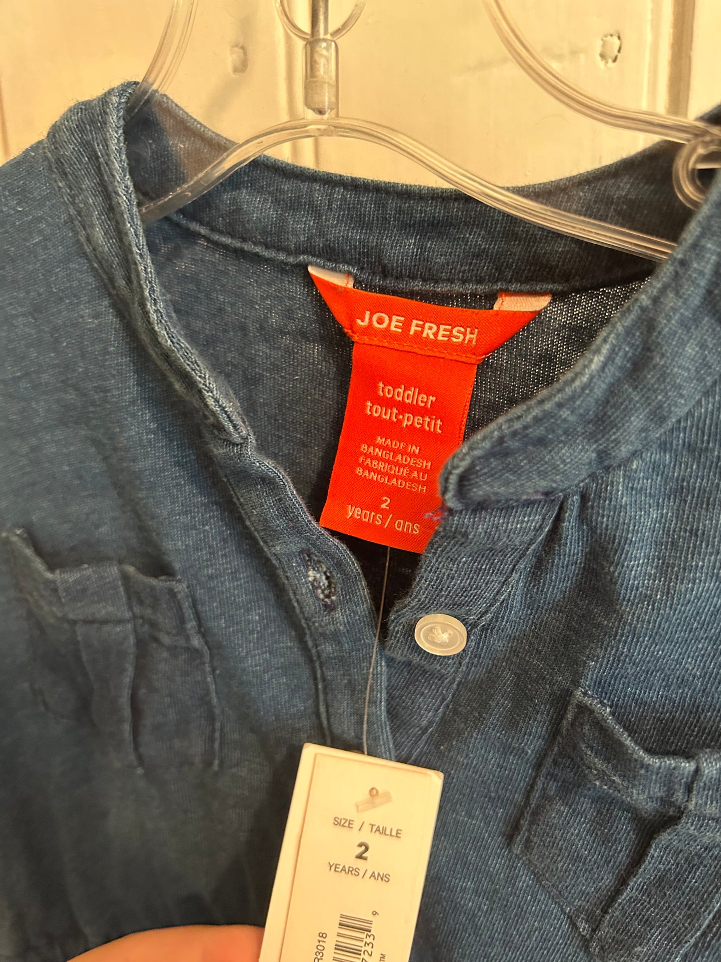 NEW joe fresh 2t denim dress